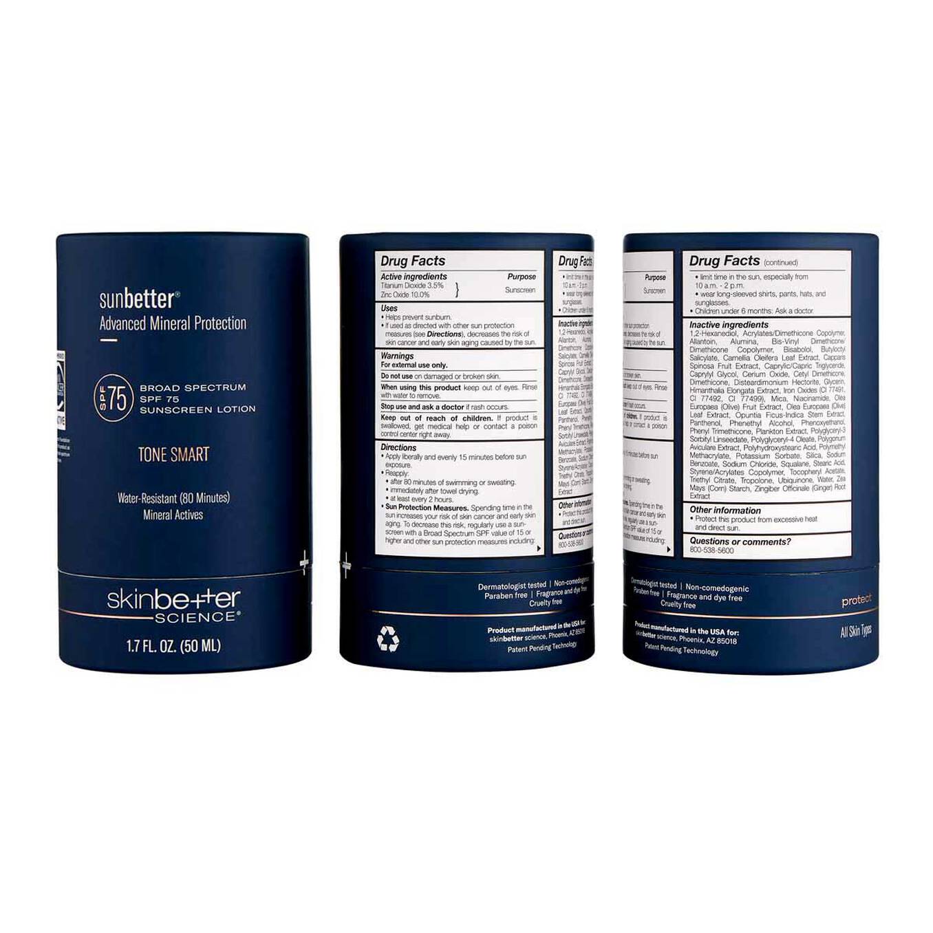 75 Sunscreen sunbetter TONE SMART SPF 75 Mineral Sunscreen| skinbetter science