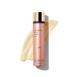 Even Intensive Skin Tone Correcting Serum bottle with product texture background