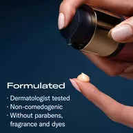 Formulated: dermatologist tested, non-comedogenic, without parabnes, fragrance and dyes