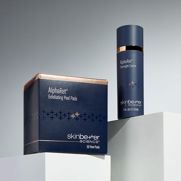 Skinbetter science product on a dark blue background