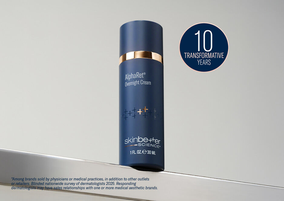 ALPHARET: 10 YEARS OF TRANSFORMATIVE RESULTS - Grey background with product bottle​​