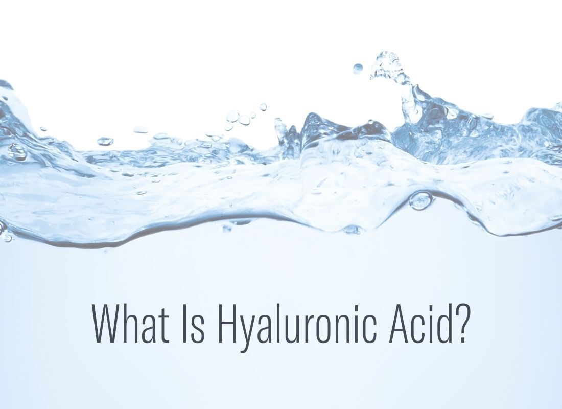 Water splash with text that reads 'What is Hylaluronic Acid'