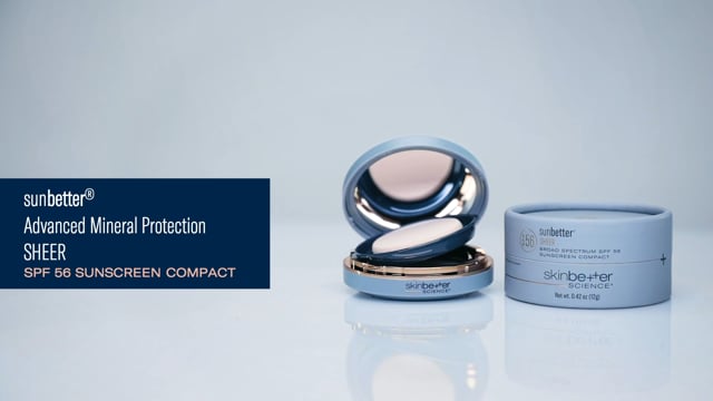 sunbetter SHEER SPF 56 Mineral Sunscreen Compact | skinbetter